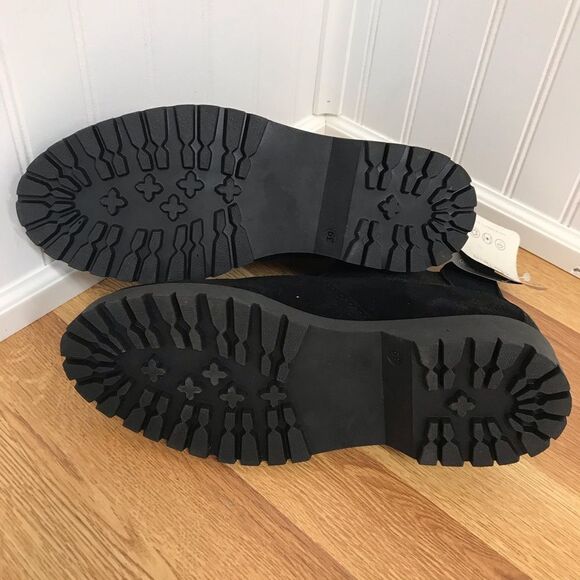 ANFIBIO Waterproof Black‎ Suede Chelsea Ankle Boot Bootie Size 9.5 Wide New - Picture 9 of 15